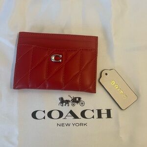 ‼️SOLD‼️Coach Red Card Case